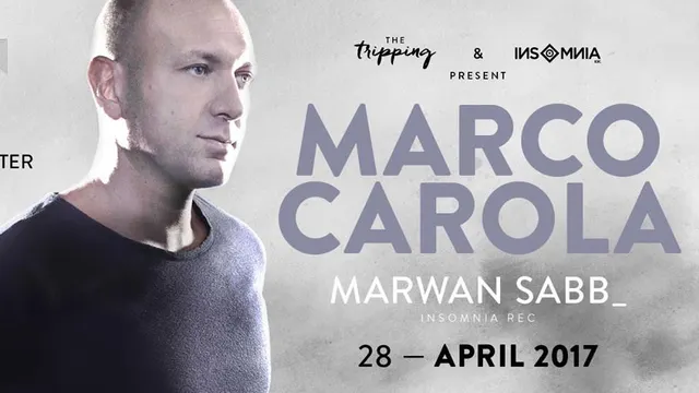 The Tripping & INSoMNia present Marco Carola & Marwan Sabb