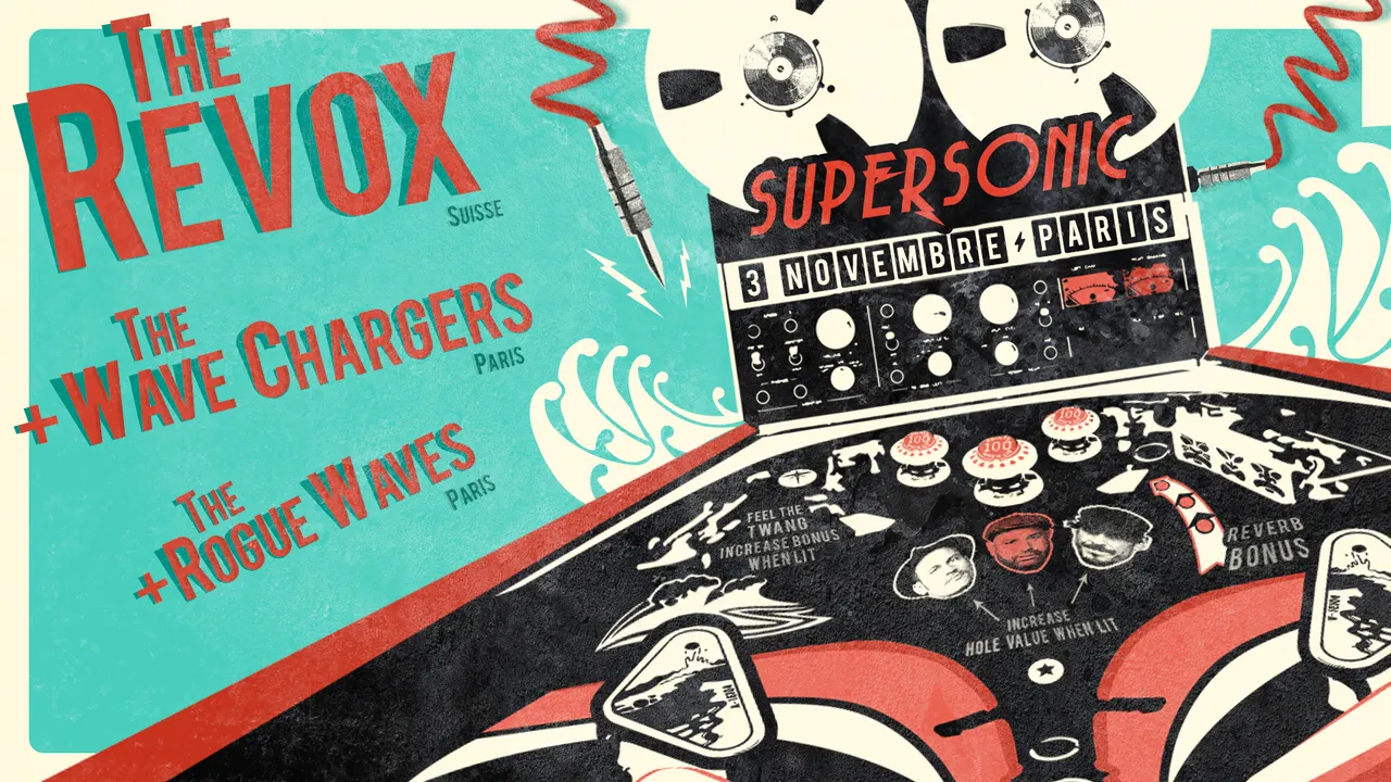 The Revox • The Wave Chargers • The Rogue Waves / Free entrance
