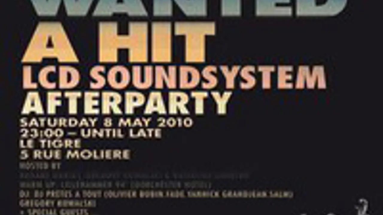 LCD SOUNDSYSTEM AFTER SHOW/DJ SET