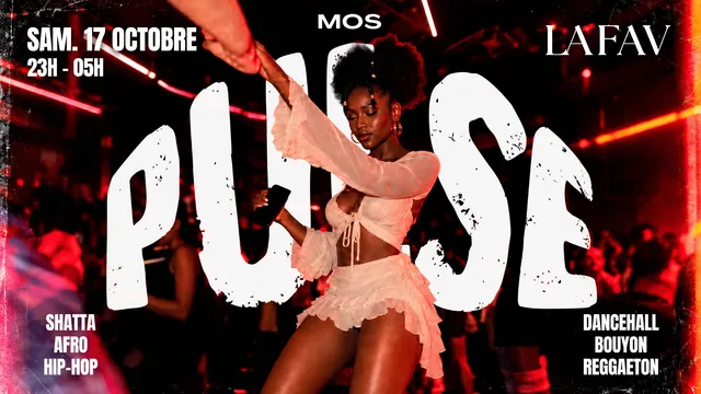 MOS présente PULSE – Soirée Afro Shatta Hip-Hop Paris|17.10.26