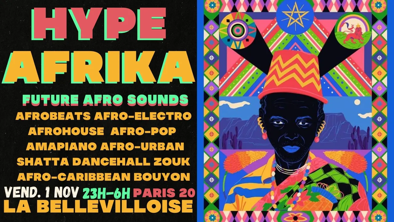 Hype Afrika ~ Urban Afro vibes Party à La Bellevilloise
