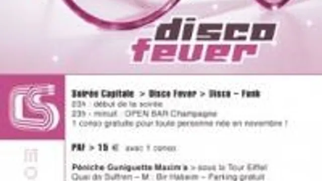 Soirée Capitale Disco Fever