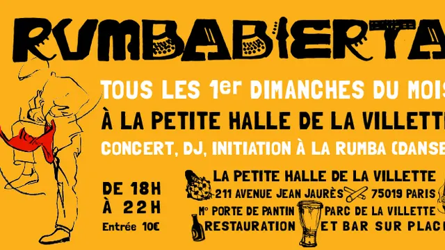 Rumbabierta tous les 1ers dimanches d'avril à juillet à La Petite Halle