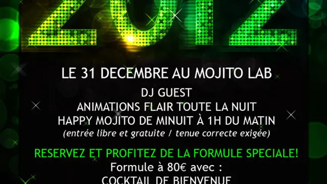RÉVEILLON 2012 @ MOJITO LAB PARIS