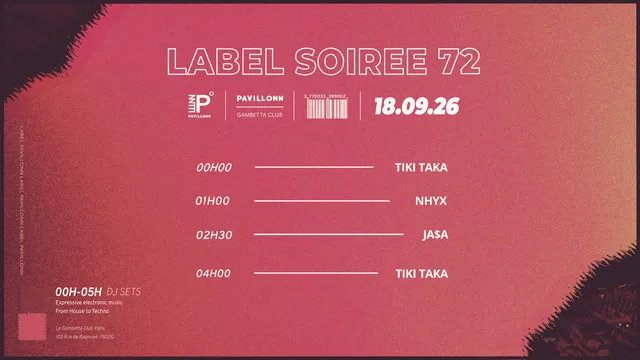 Pavillonn Label Soirée Club