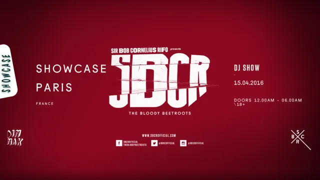 Showcase Paris : SBCR (The Bloody Beetroots) Dj set