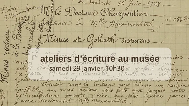 Atelier d'écriture, autour de l'exposition Maisons