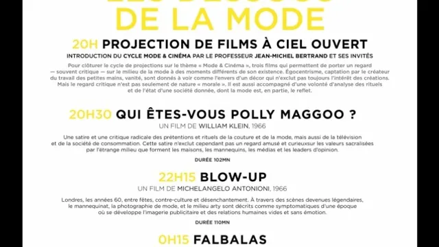 Sur-Mesure : Cycle Mode et Cinéma : les Dessous de la Mode