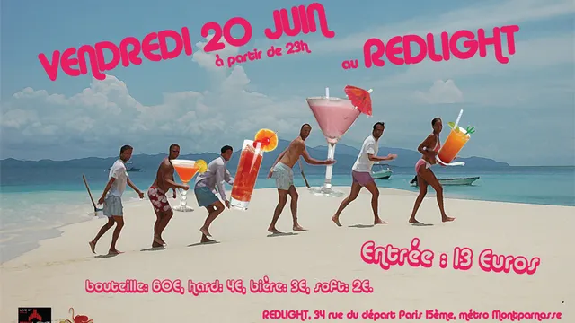 Soirée au Redlight  le 20 juin!!!