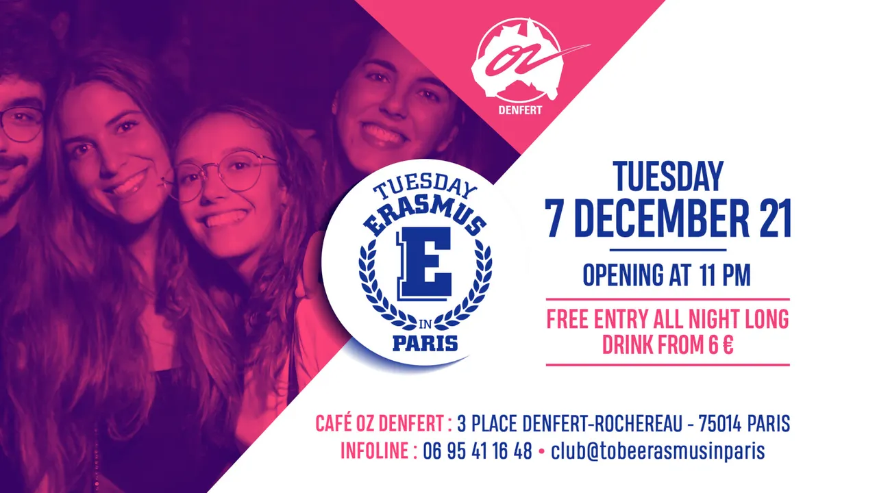 TUESDAY ERASMUS IN PARIS