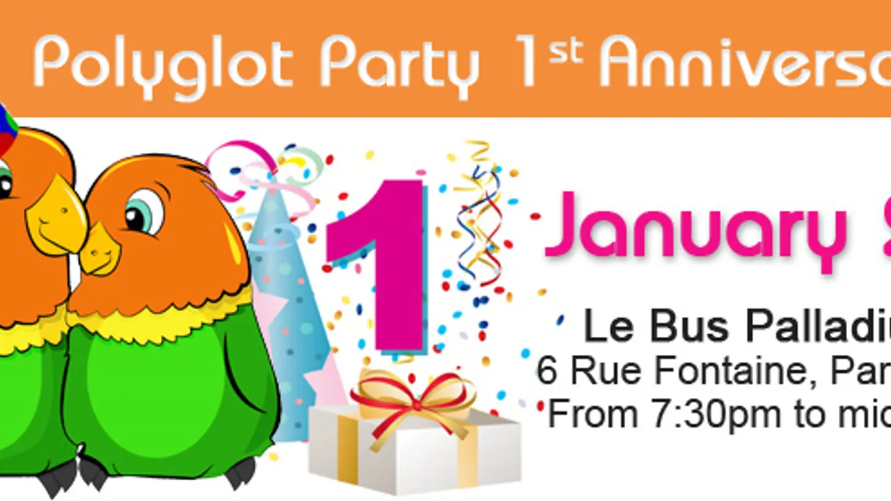 Polyglot Party FIRTS anniversary