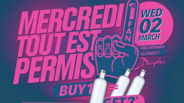 MERCREDI TOUT EST PERMIS !