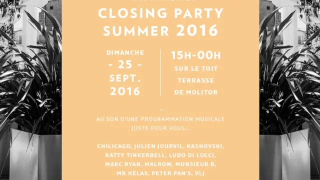 Molitor Rooftop Closing Party x KattyBooking
