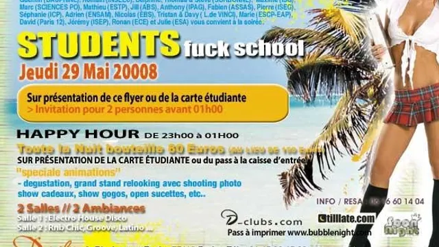 Students Fuck School spéciale animations