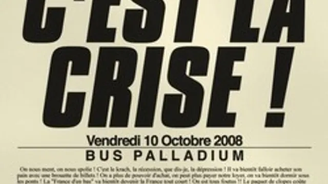 C'est LA CRISE !