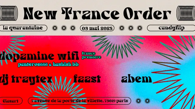 NEW TRANCE ORDER w/ Panteros666, Hashish bb, DJ Traytex