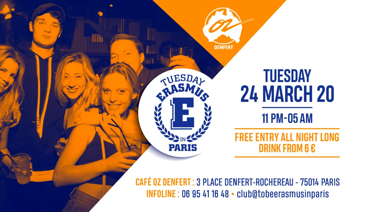 TUESDAY ERASMUS IN PARIS