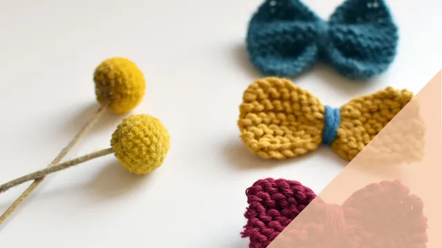 DIY broches en laine