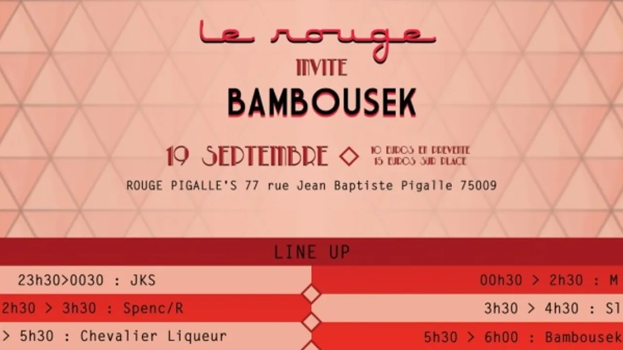 Le Rouge invite Bambousek records