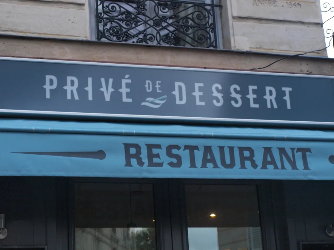 Privé de Dessert Restaurant Paris
