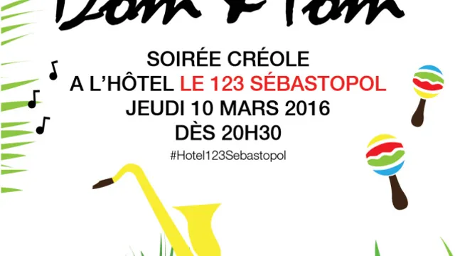 Soirée Créole avec DOM et TOM au 123 Sébastopol