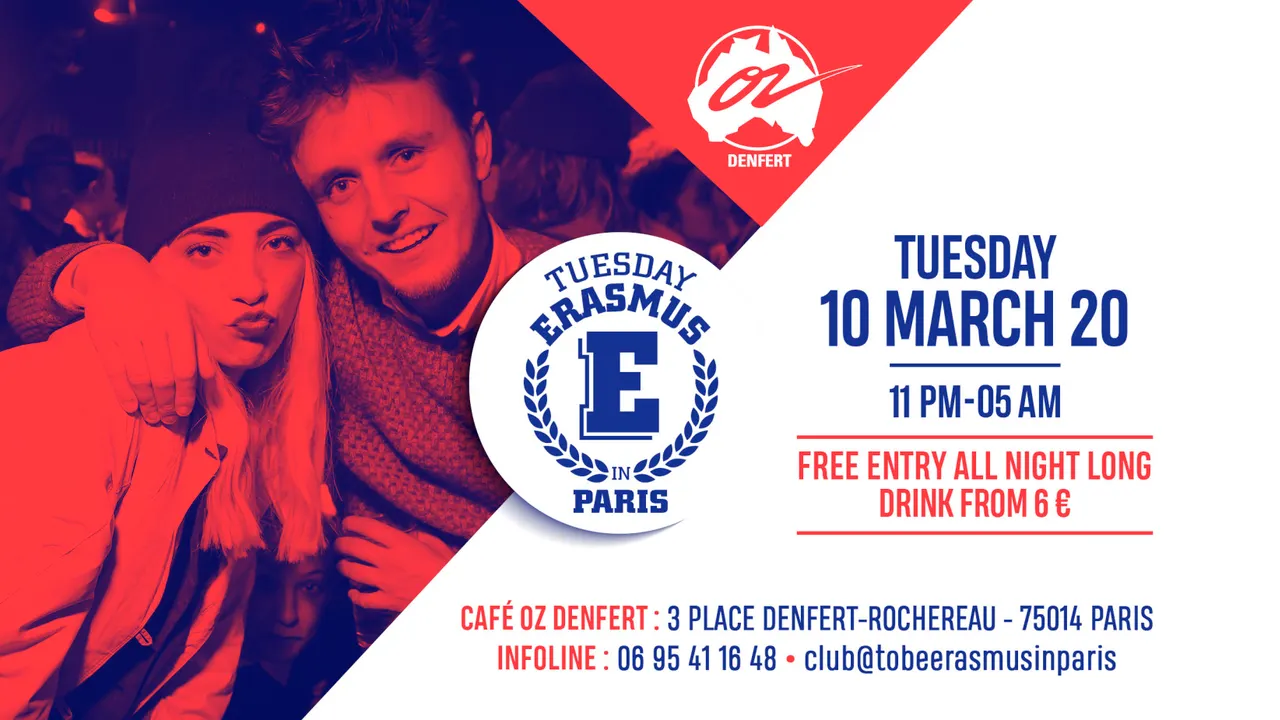 TUESDAY ERASMUS IN PARIS