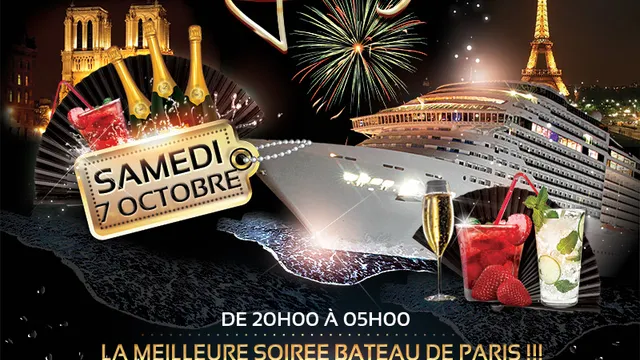 CRAZY BOAT SPECIALE RENCONTRES (CROISIERE, FILLE=GRATUIT, 2 AMBIANCES, TOUR EIFFEL)