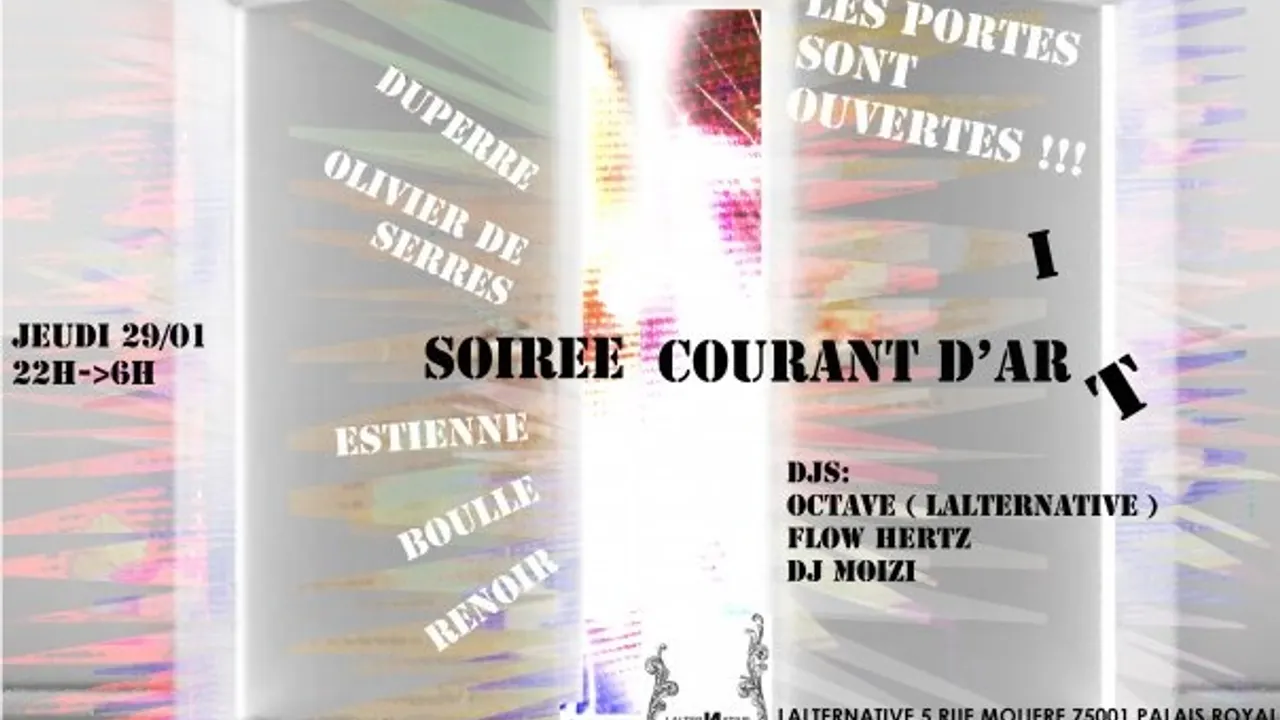SOIREE PORTES OUVERTES ECOLES D'ART PARIS