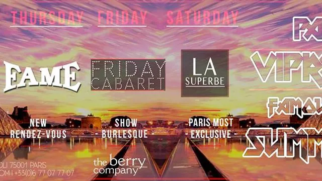 VipRoom Paris - Wednesday, July 4th