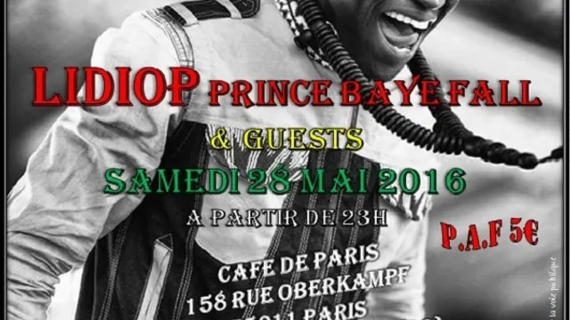 Concert reggae Lidiop Prince Baye Fall + Sound System