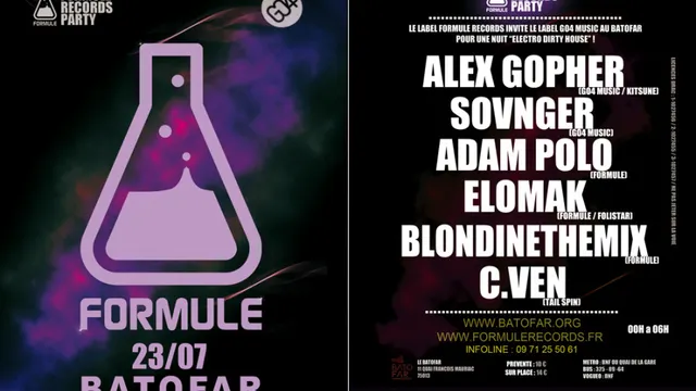 FORMULE RECORDS INVITE ALEX GOPHER