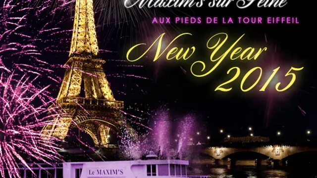 Bateau Maxim's Tour Eiffel Nouvel An 2015