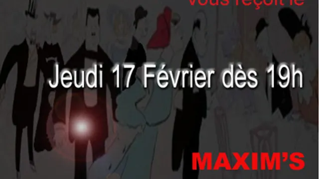 AfterWork reservée aux trentenaires chez MAXIM'S