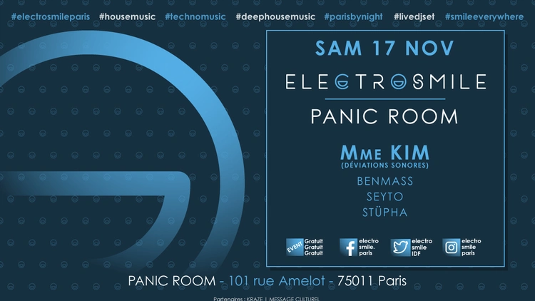 Electrosmile with Mme KIM (Déviations Sonores) at Panic Room