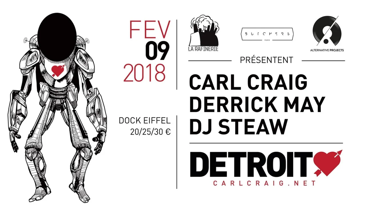 Detroit Love avec Carl Craig, Derrick May et Dj Steaw