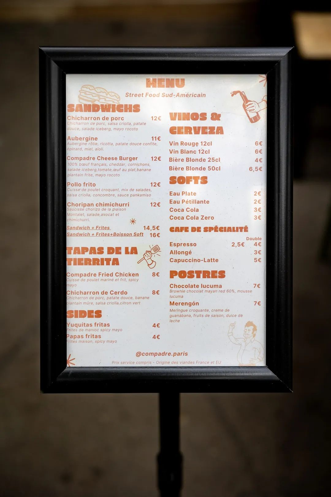 Compadre Restaurant Paris