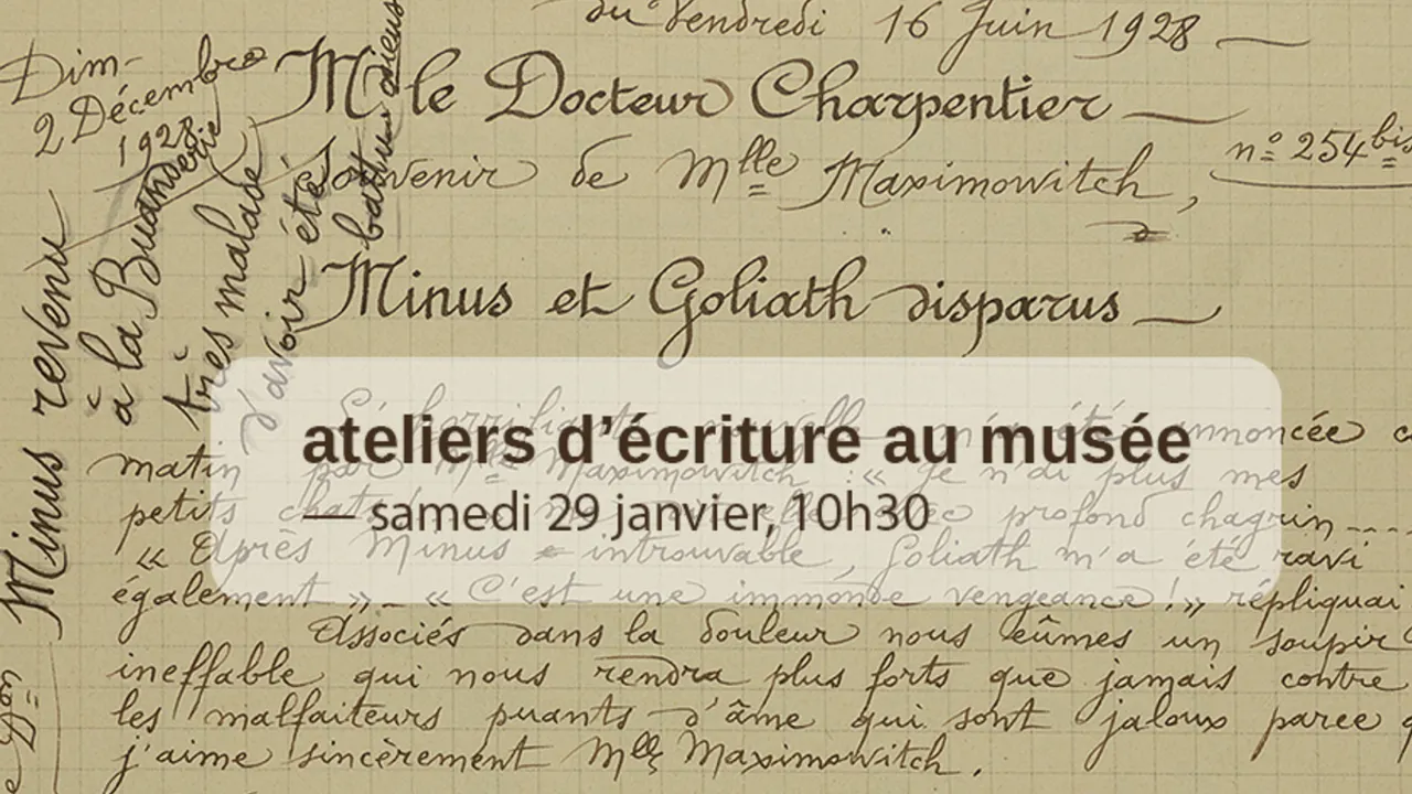 Atelier d'écriture, autour de l'exposition Maisons