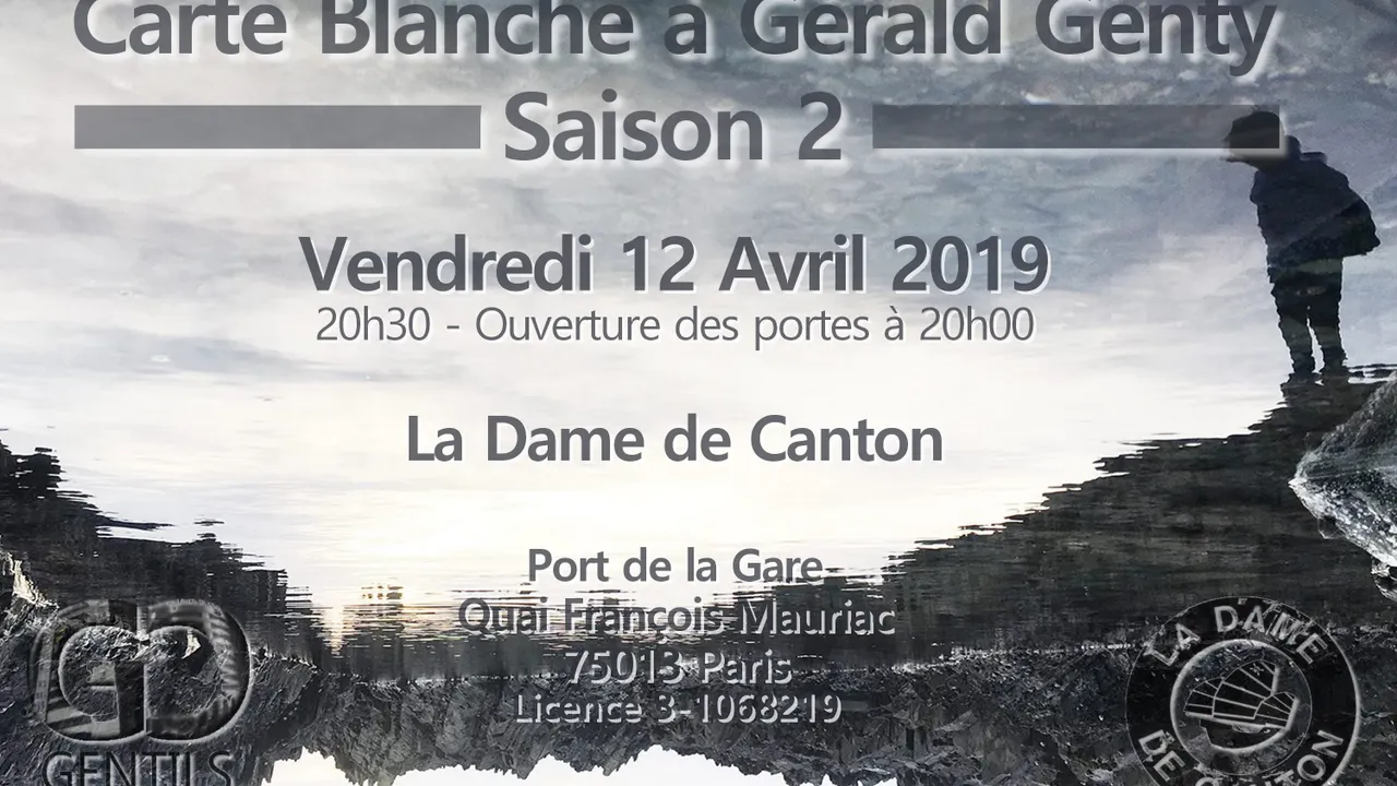Carte blanche à GERALD GENTY