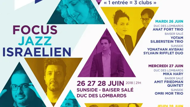 FOCUS JAZZ ISRAELIEN - Soirées Paris Jazz Club " 1 entrée = 3 clubs" !