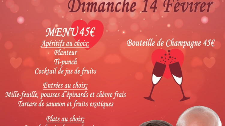 Soirée St-Valentin au restaurant La Créole Paris 14