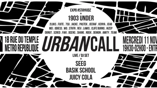 URBANCALL // 1903 UNDER / SEEG / BASIK SCHOOL / JUICY COLA / 100 P //