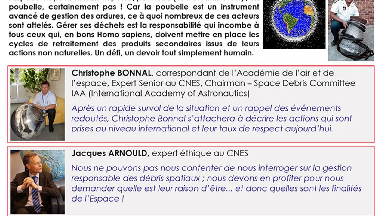 Pérennité des opérations en orbite : L’Espace, une poubelle ? Si seulement …?