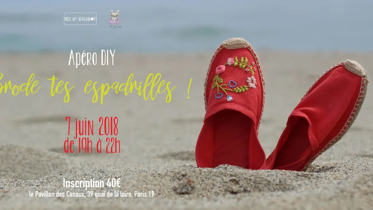 Apero DIY Brode tes espadrilles !