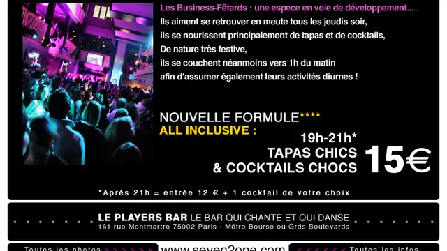 Seven 2 One All Inclusive @ Players Bar