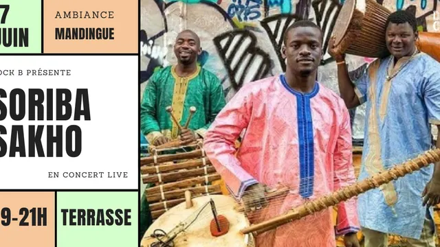 L’Eté à DOCK B ☀️ // Concert live en terrasse : Soriba Sakho ( mandingue )