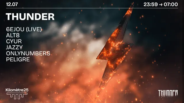 THUNDER X KM25 : 6EJOU, ONLYNUMBERS, ALT8, PELIGRE & mor