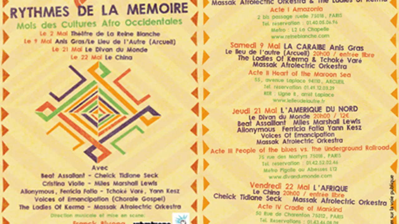 RYTHMES DE LA MÉMOIRE  BEAT ASSAILANT + guests