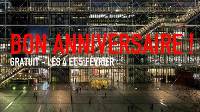Le Centre Georges Pompidou fête ses 40 ans