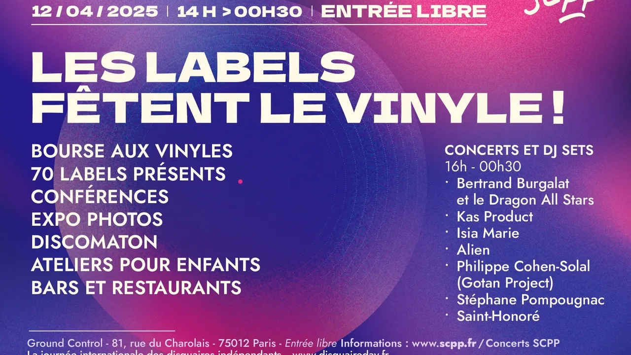 « LES LABELS FÊTENT LE VINYLE » DISQUAIRE DAY SCPP @ GROUND CONTROL