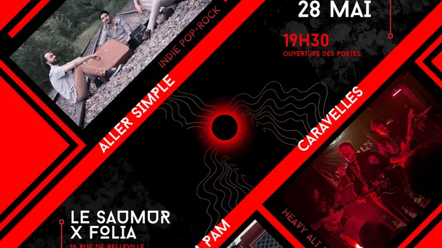 Concert Rock - Aller Simple x Caravelles x Pam Pam